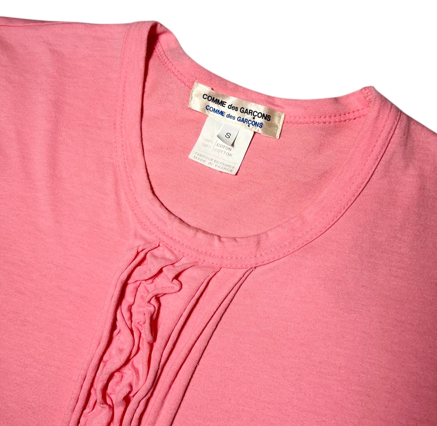 2000s COMME des GARÇONS pink t-shirt