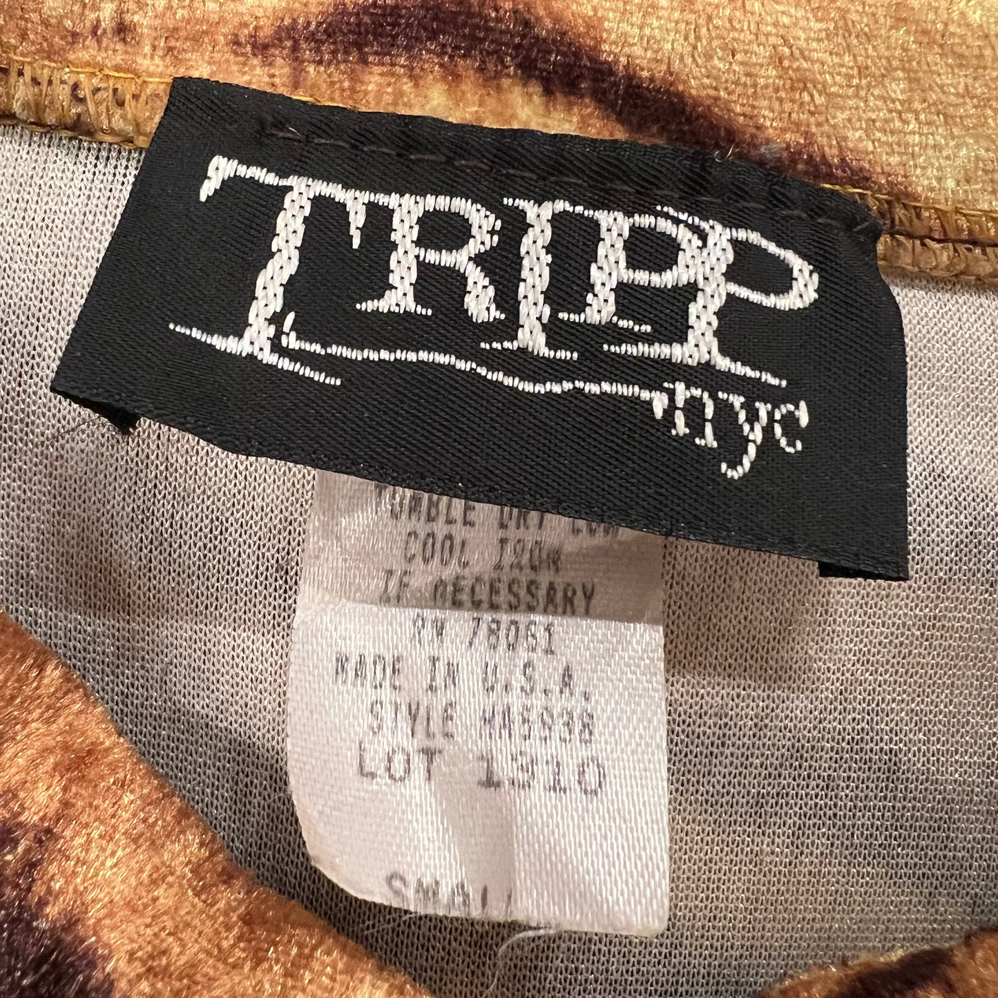 1990s Tripp NYC Tiger Faux Fur Top