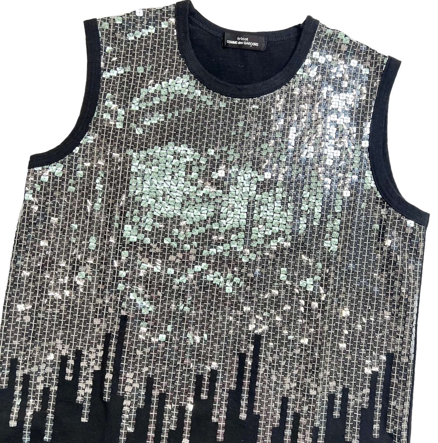 2004 Tricot COMME des GARÇONS sequin tank top