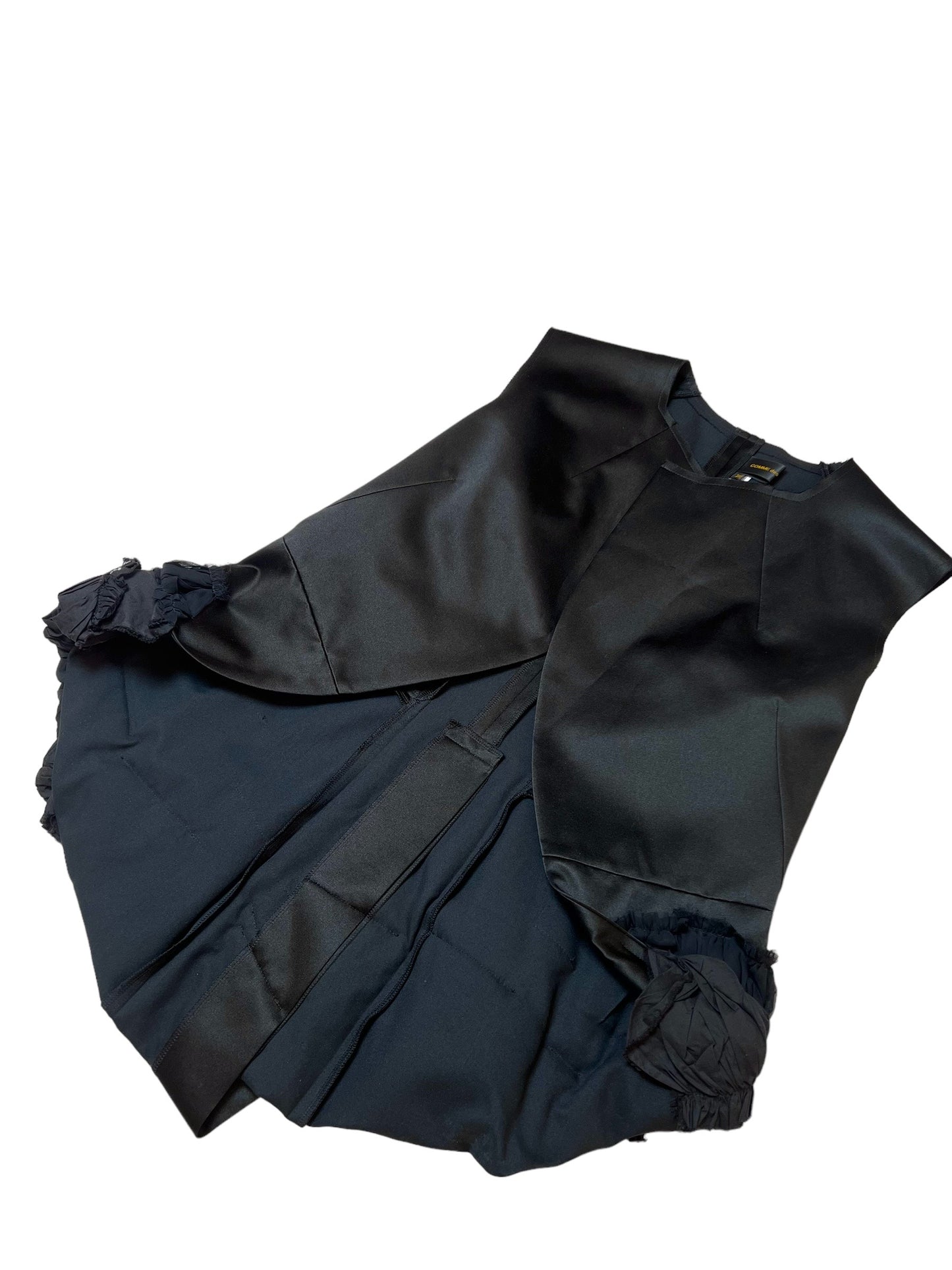 2012 COMME des GARÇONS ruched appliqué vest