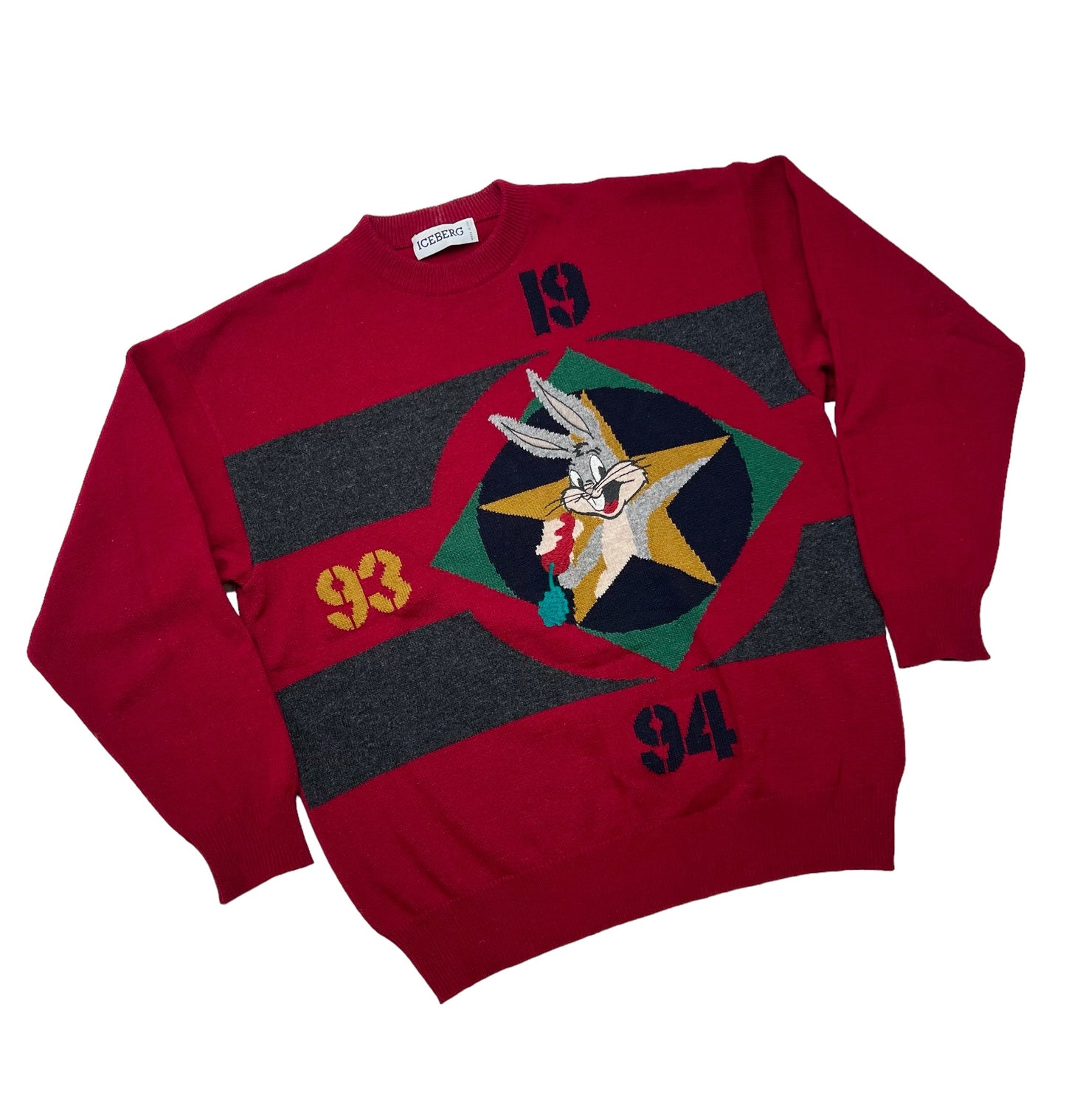1994 Iceberg "Bugs Bunny" crewneck sweater