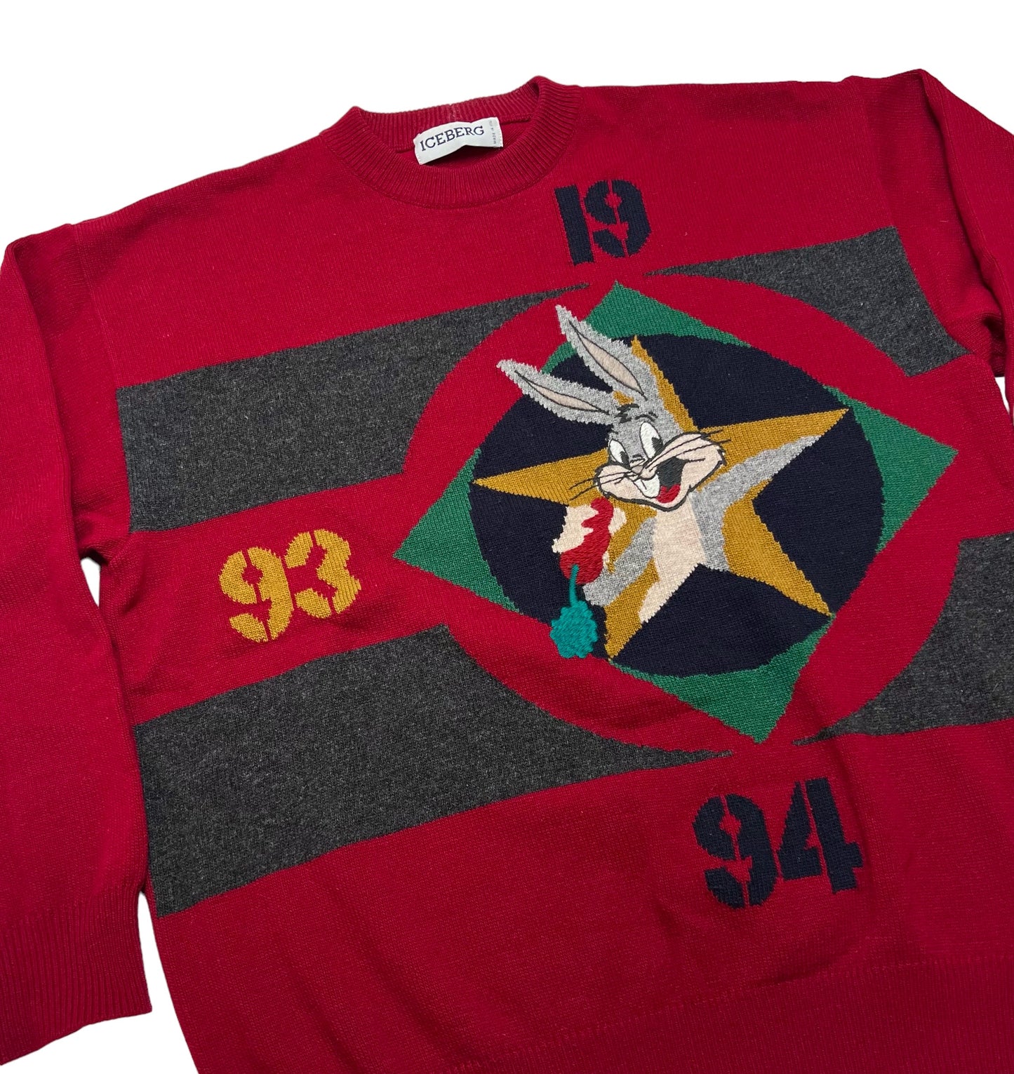1994 Iceberg "Bugs Bunny" crewneck sweater