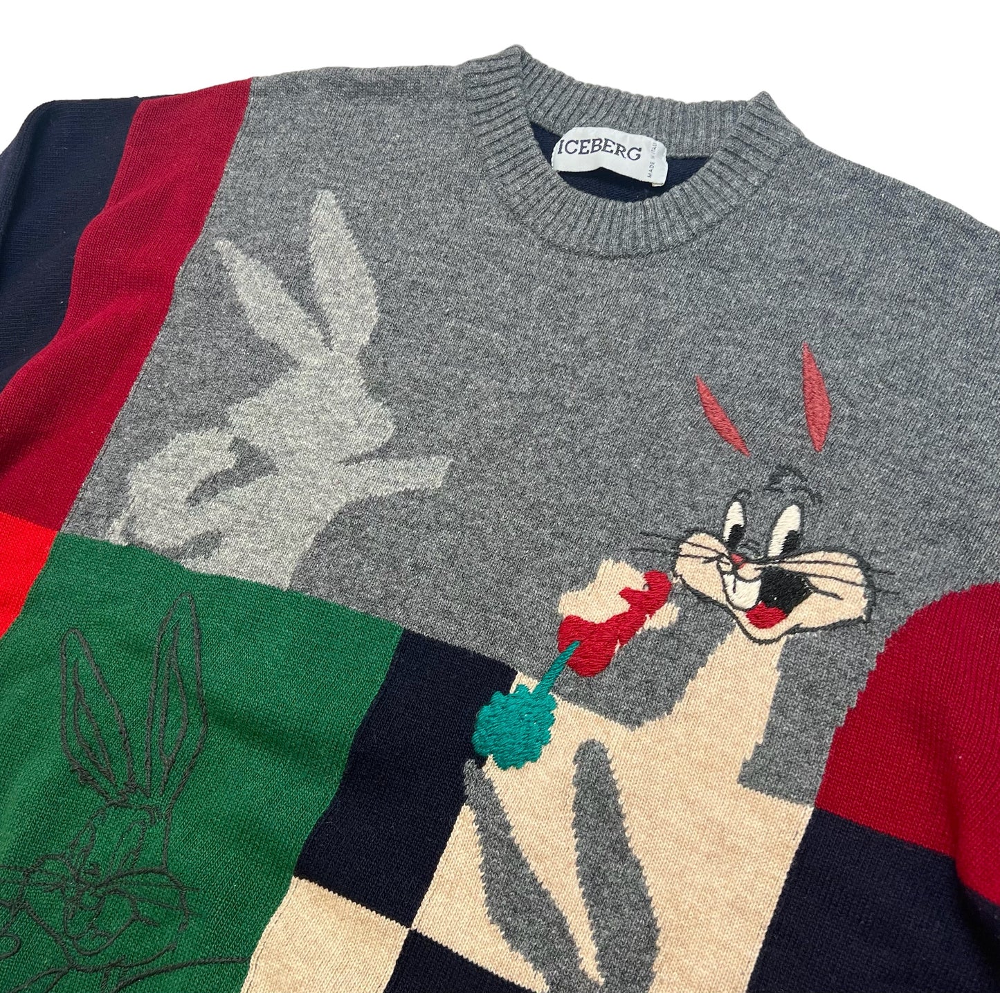 1993 Iceberg "Bugs Bunny" crewneck sweater