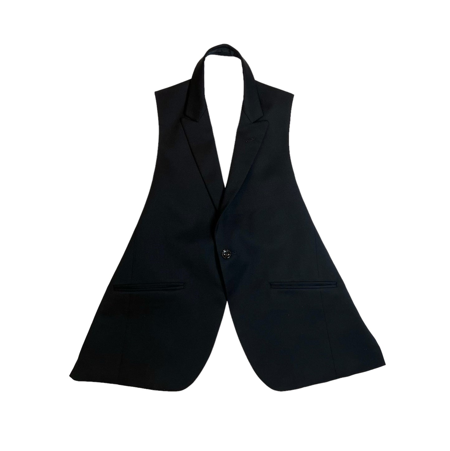 2013 COMME des GARÇONS deconstructed backless halter vest