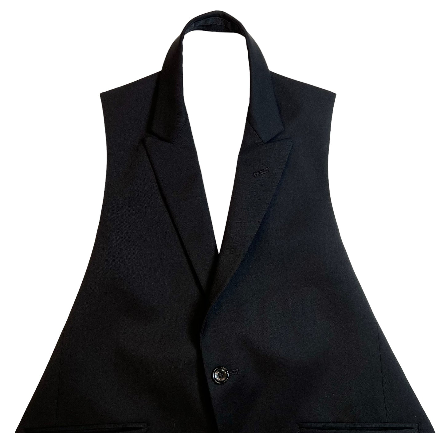 2013 COMME des GARÇONS deconstructed backless halter vest