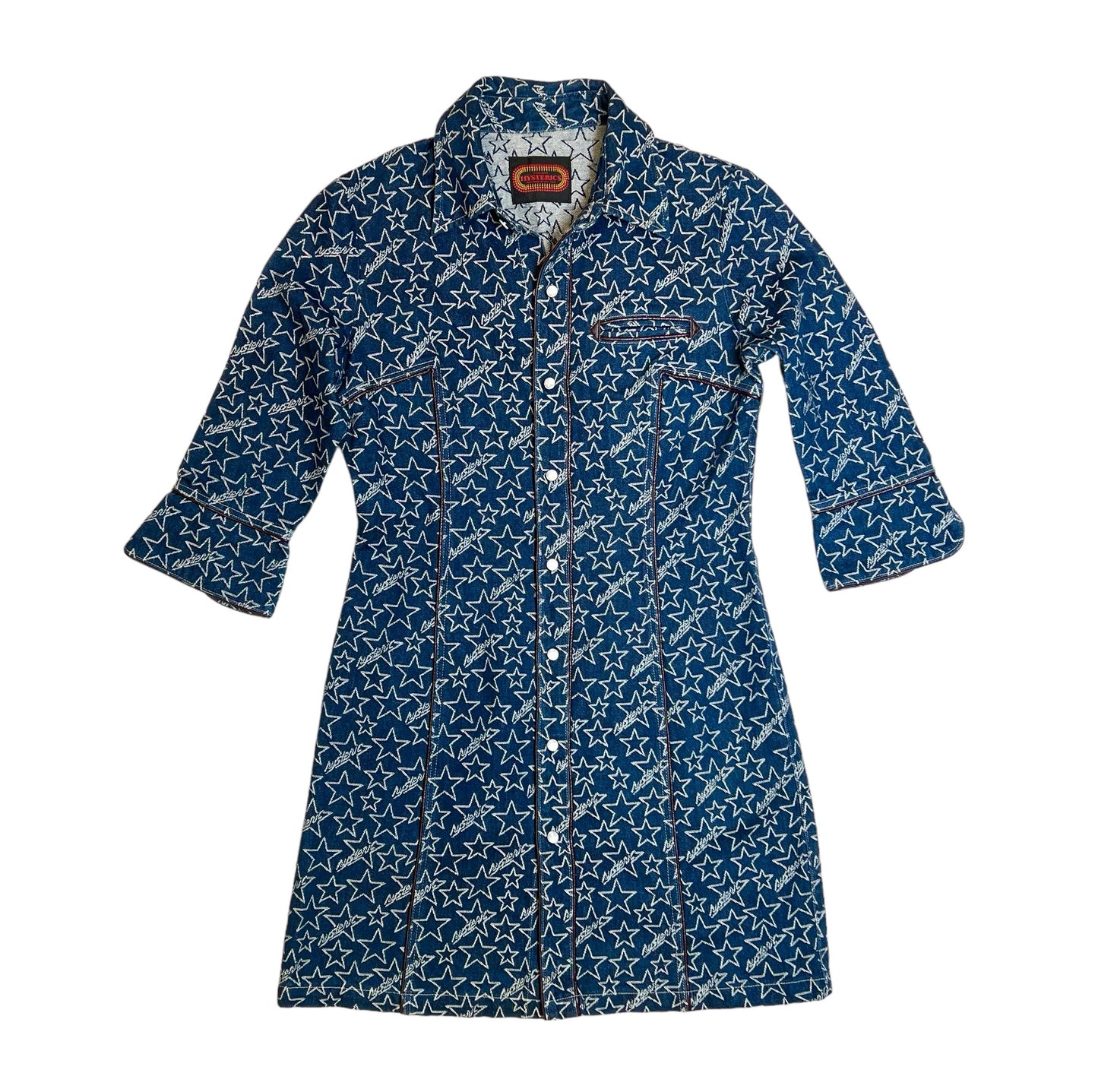 2000s Hysteric Glamour denim western shirt dress