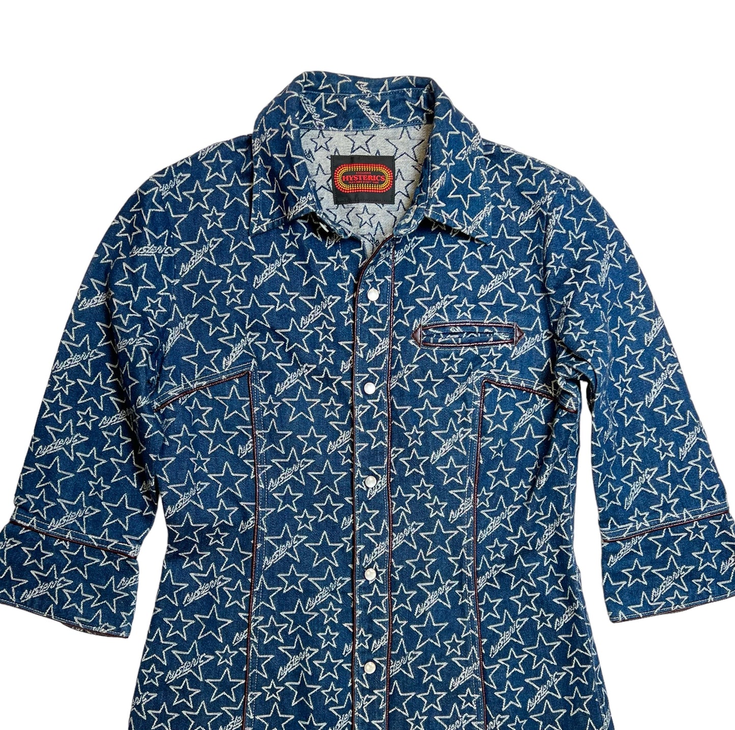 2000s Hysteric Glamour denim western shirt dress