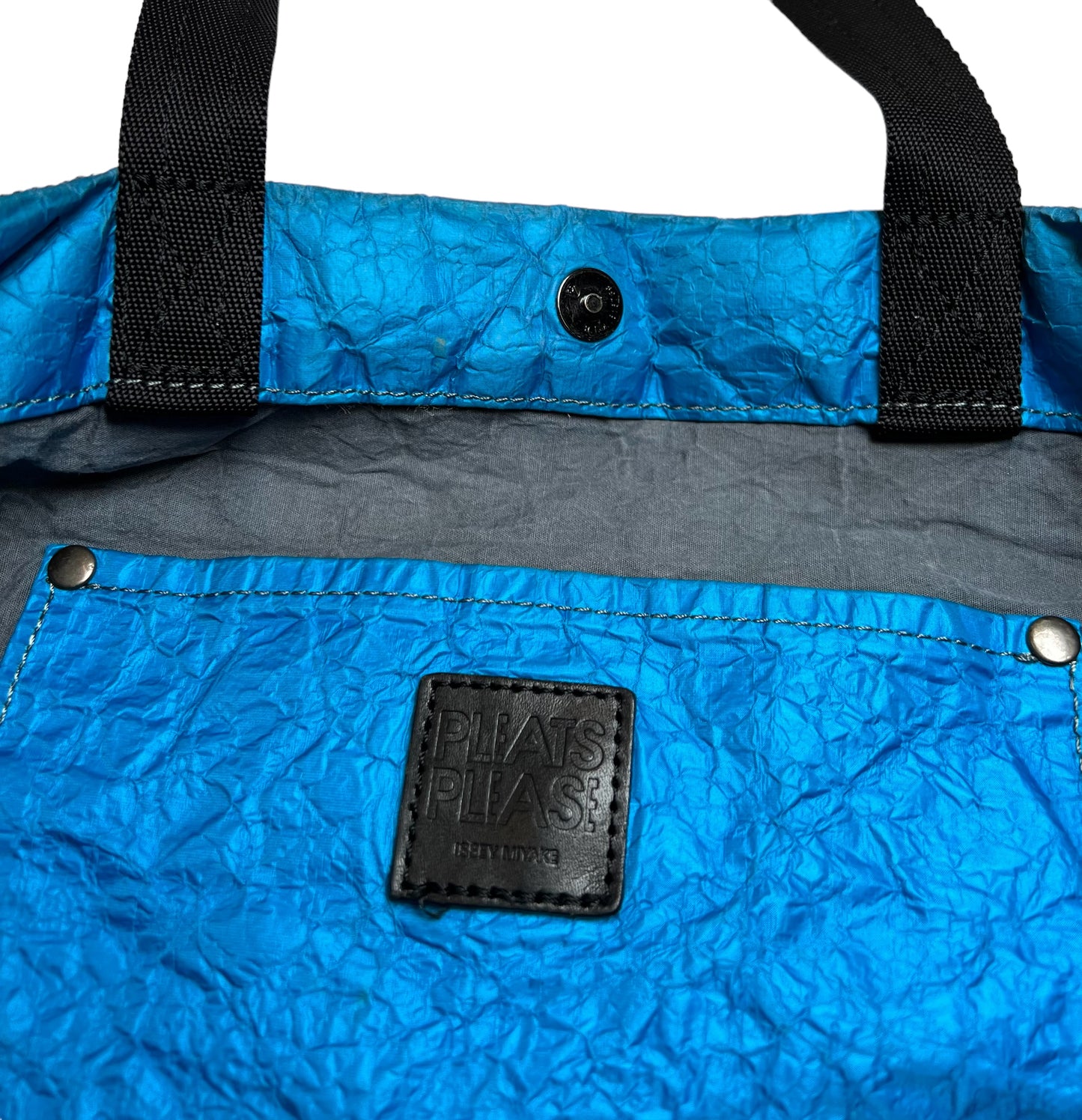 2000s Pleats Please Issey Miyake crinkle tote bags