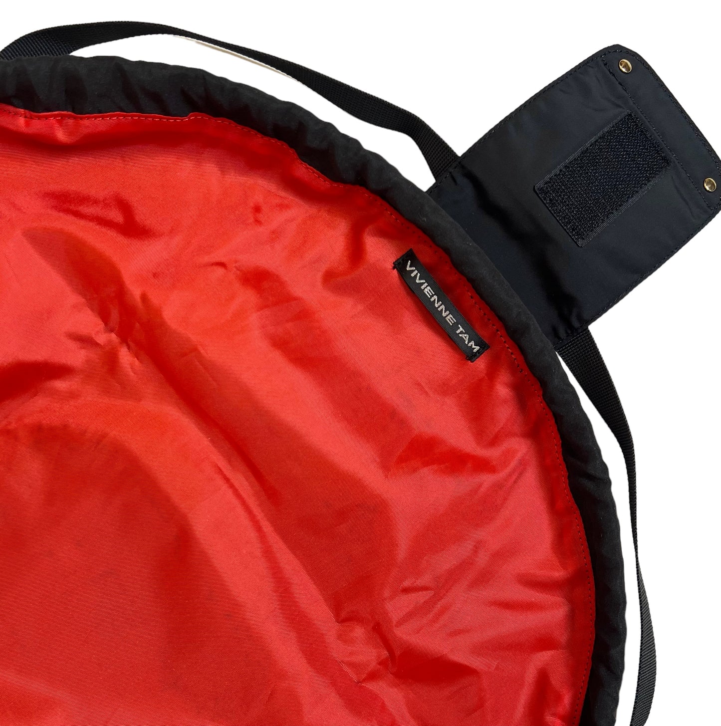 Vintage Vivianne Tam drawstring circle cut bag