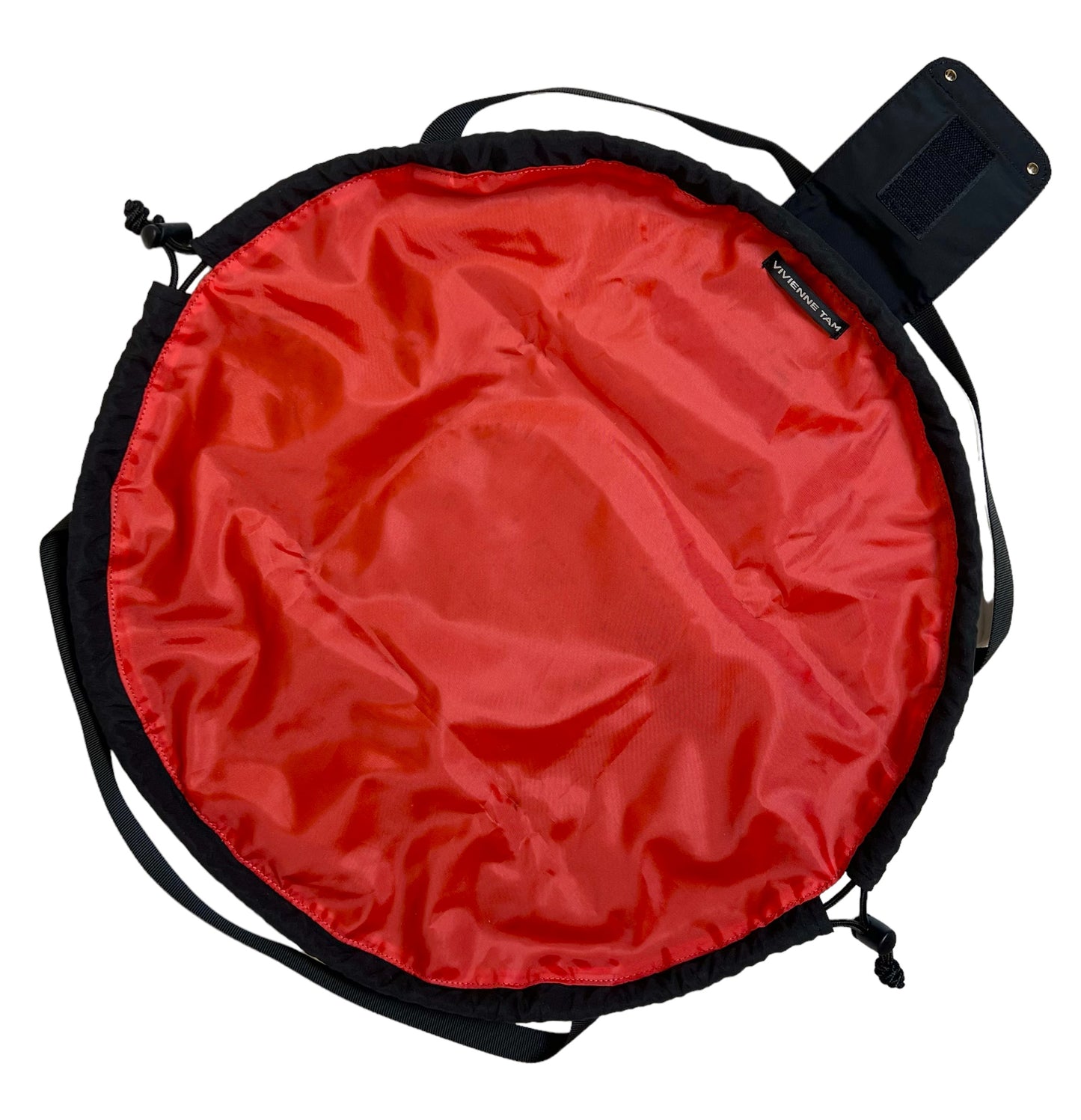 Vintage Vivianne Tam drawstring circle cut bag