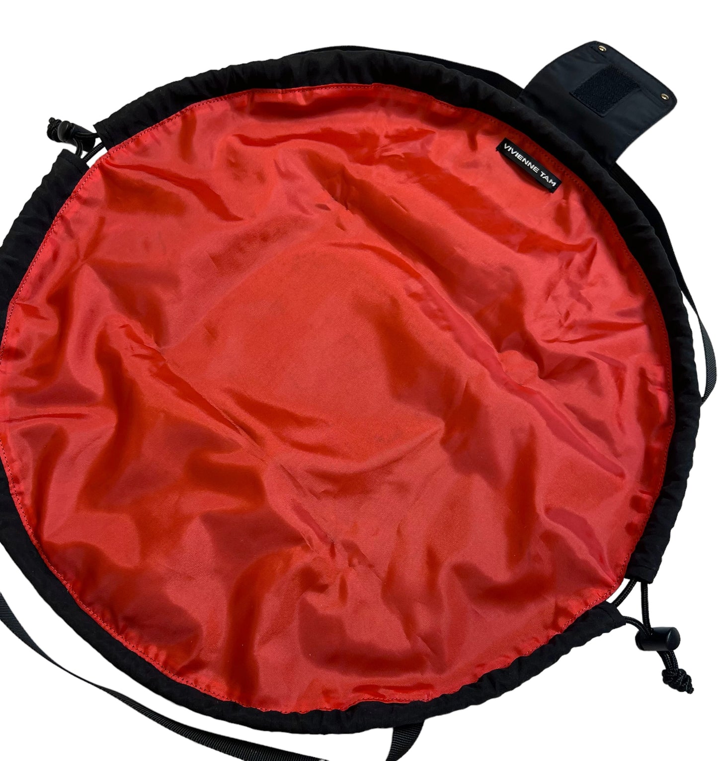 Vintage Vivianne Tam drawstring circle cut bag