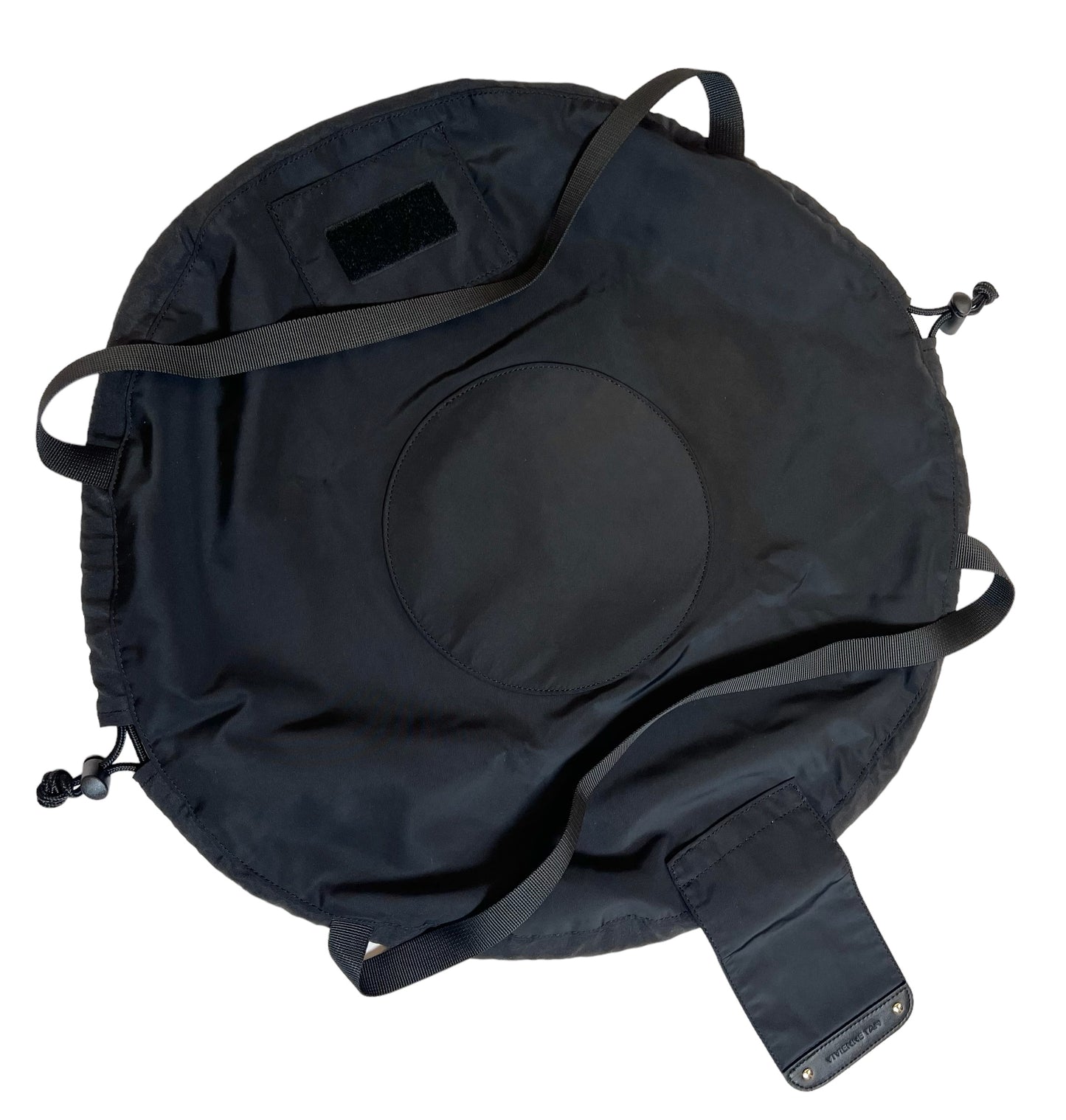 Vintage Vivianne Tam drawstring circle cut bag