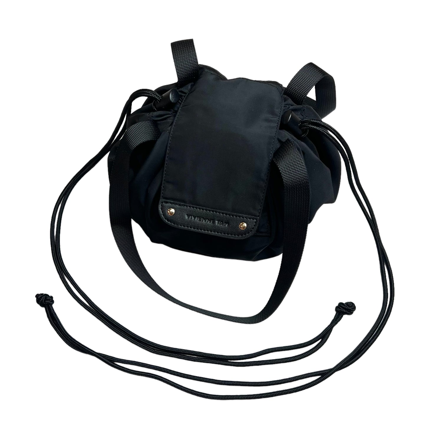 Vintage Vivianne Tam drawstring circle cut bag
