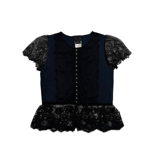 1990s Anna Sui Lace Trim Top