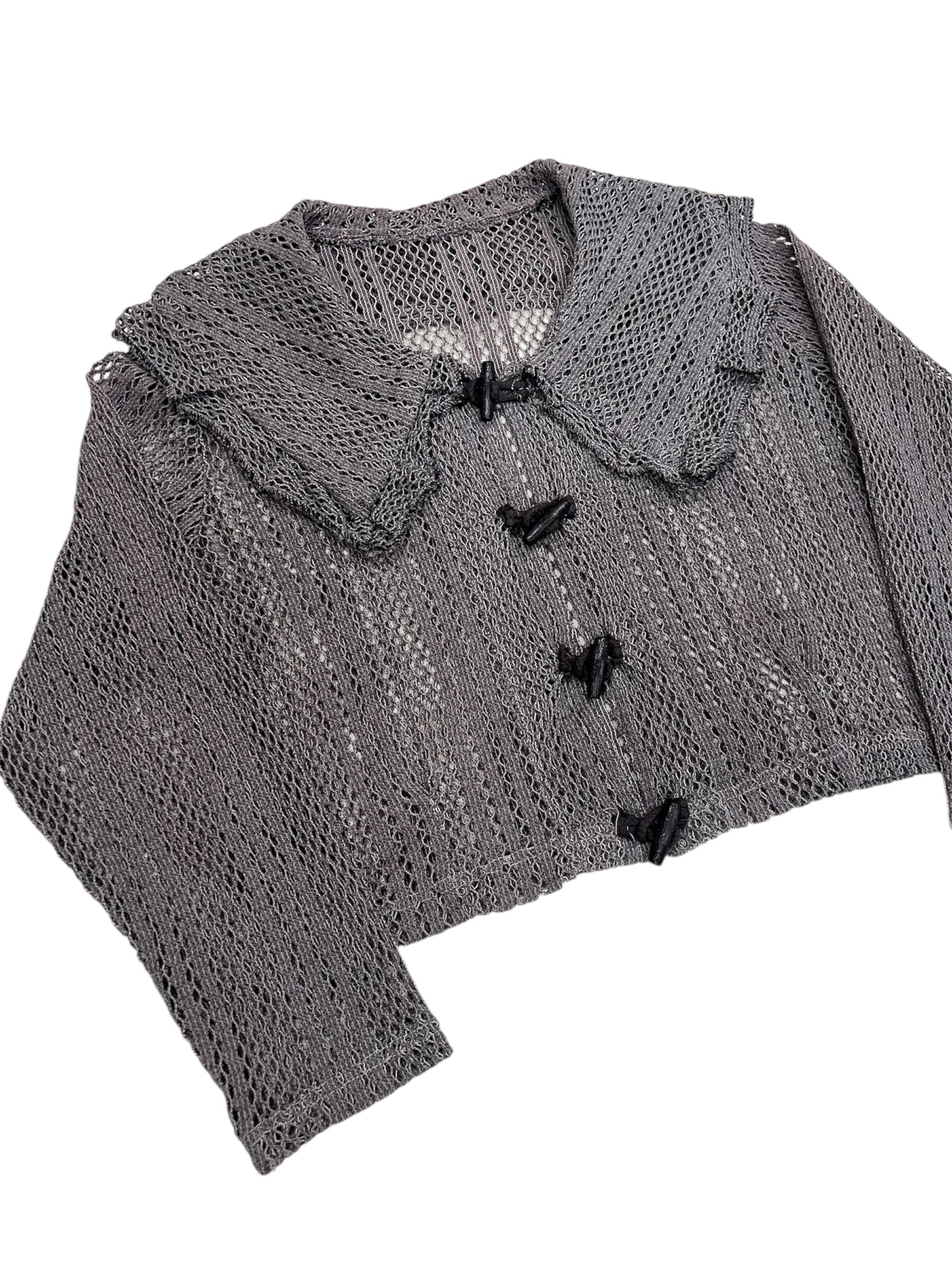 1990s Crochet Knit Cardigan
