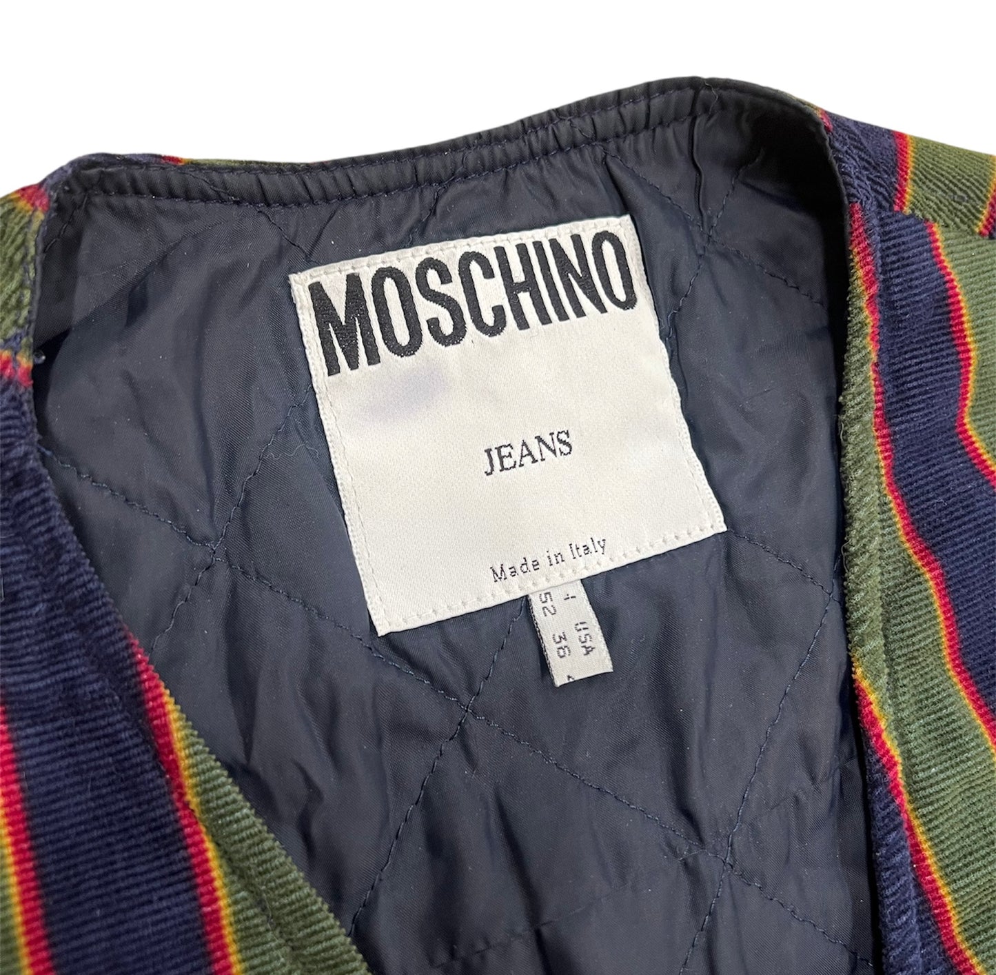 1990s Moschino Jeans striped vest