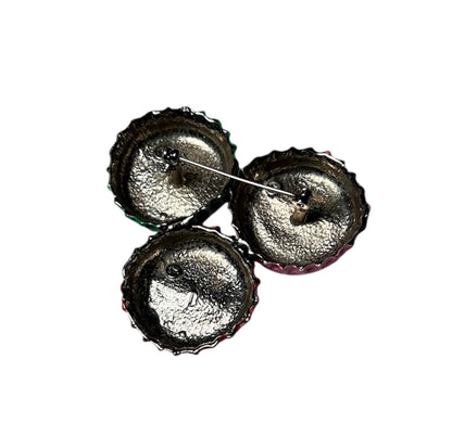 1980s Thierry Mugler bottle cap brooch