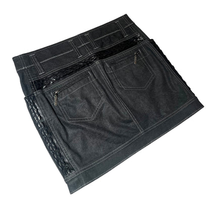 2006 F/W Christian Dior by John Galliano denim skirt