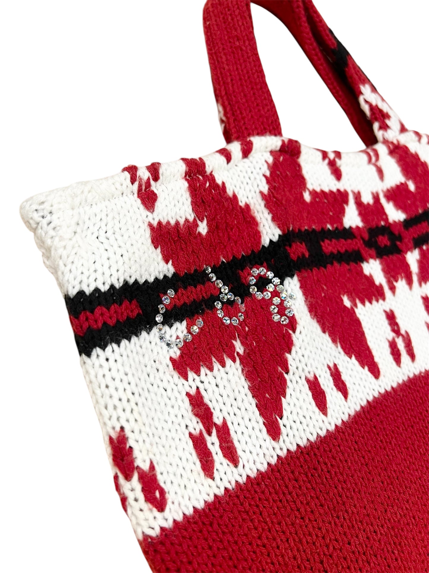 COMME des GARÇONS wool knit tote bag