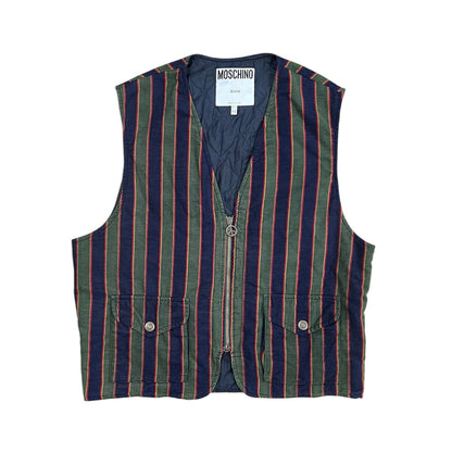 1990s Moschino Jeans striped vest