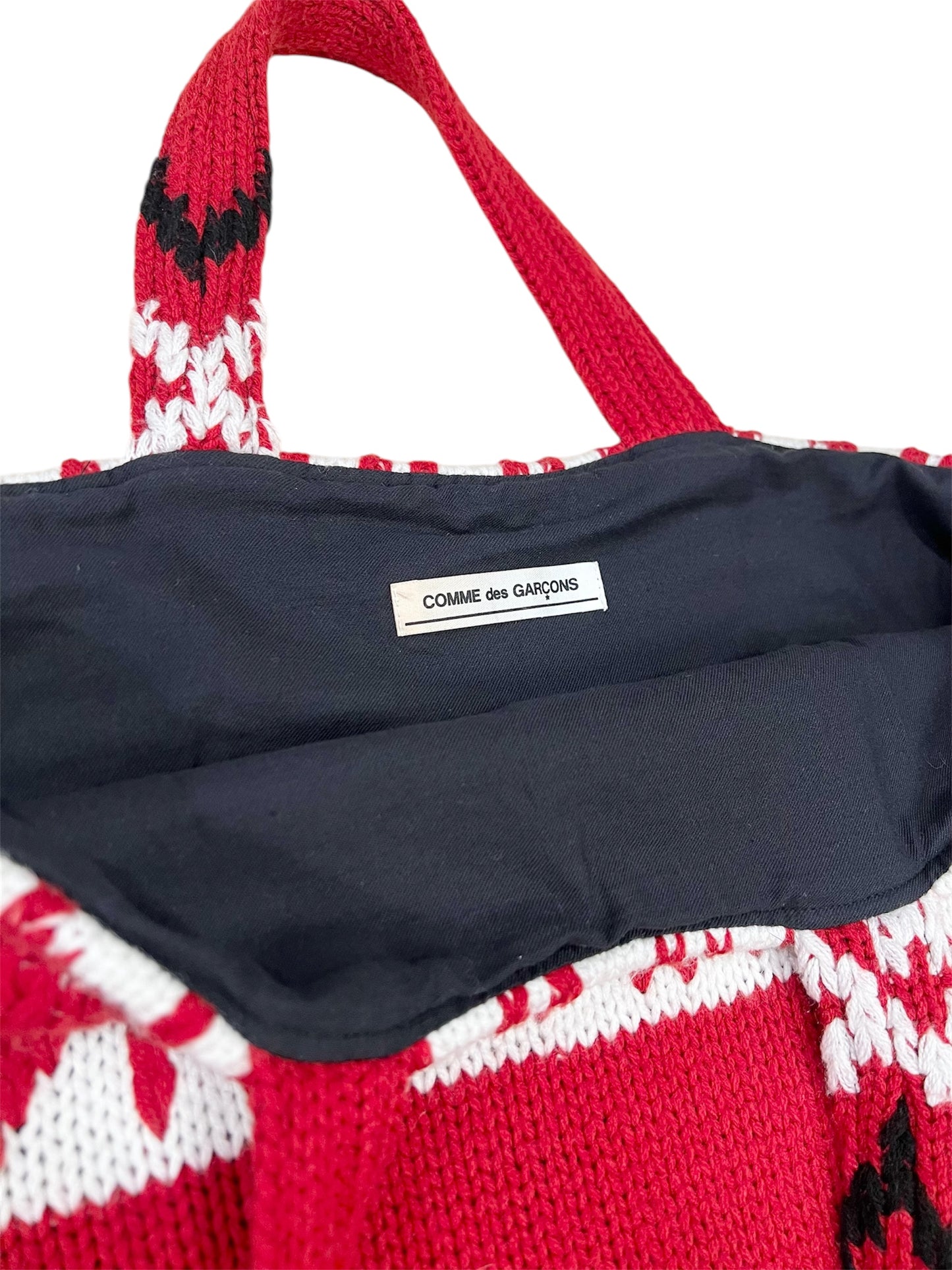 COMME des GARÇONS wool knit tote bag