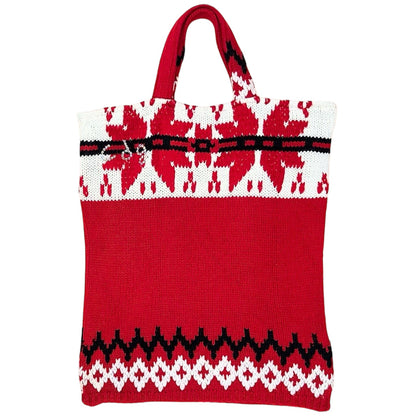COMME des GARÇONS wool knit tote bag
