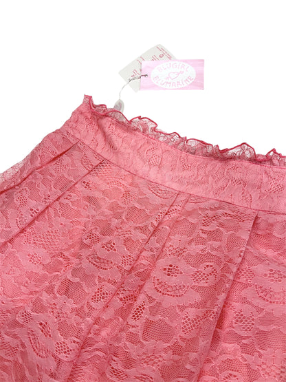 NWT 2000s Blugirl By Blumarine Silk Lace Bubble Skirt