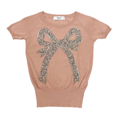 Blugirl by Bluemarine Beaded Cotton Knit Top