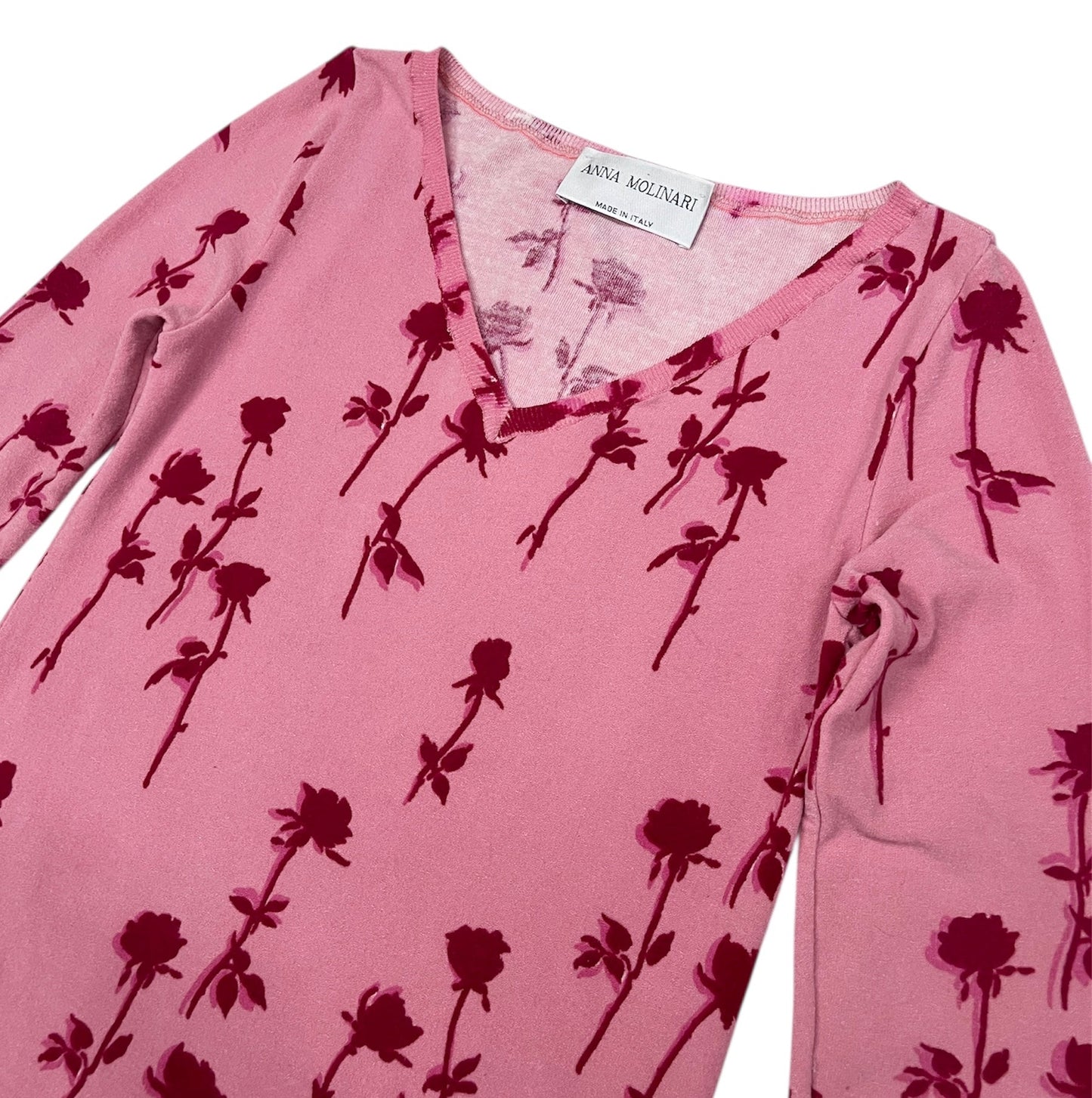 1990s Anna Molinari rose sweater