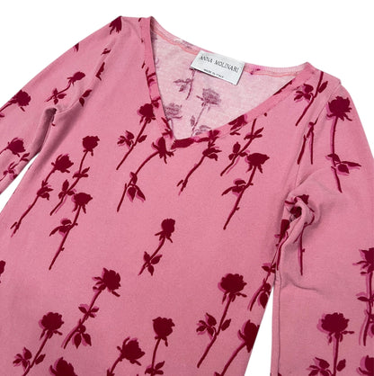 1990s Anna Molinari rose sweater