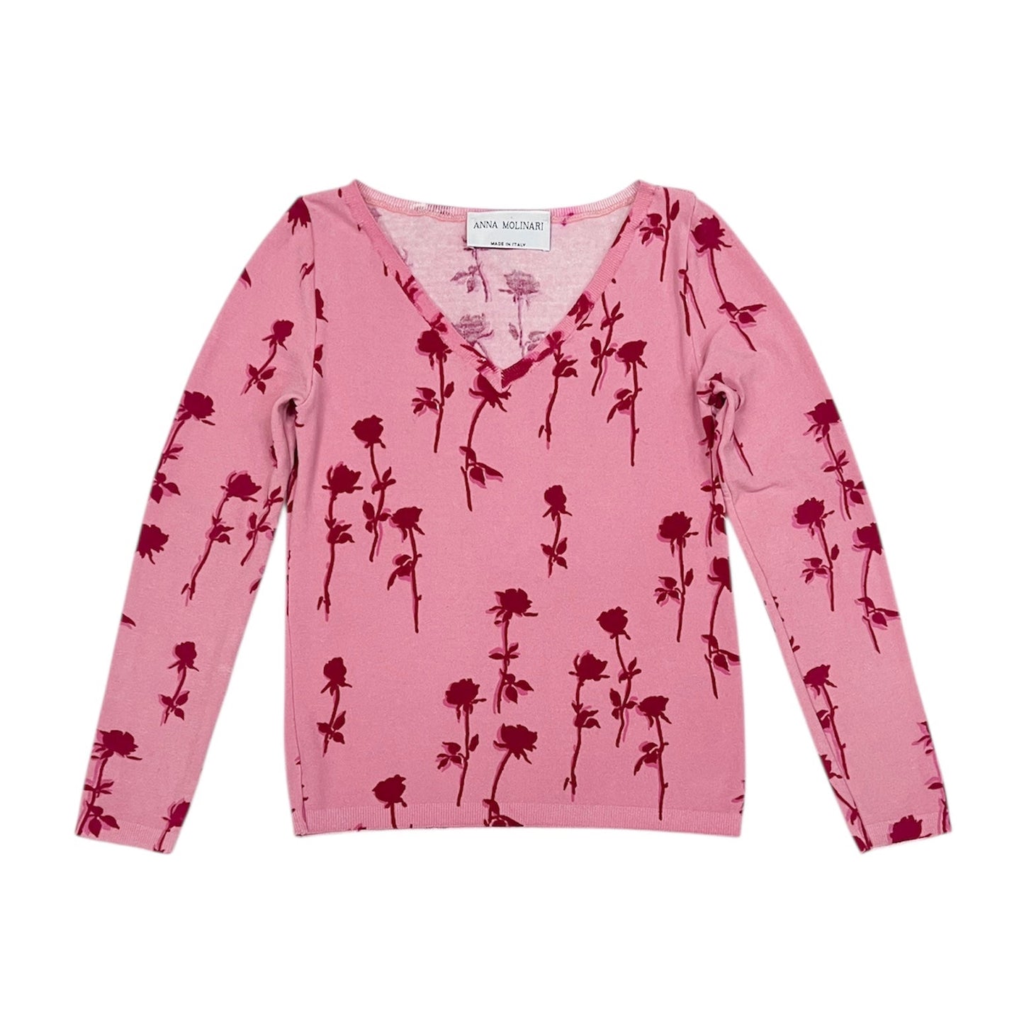 1990s Anna Molinari rose sweater