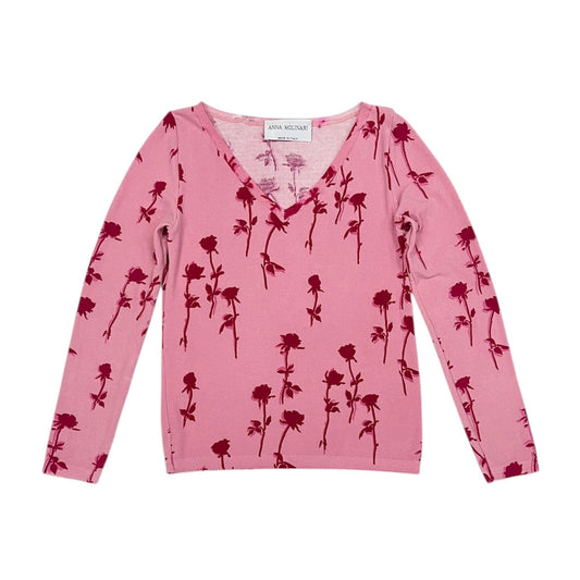 1990s Anna Molinari rose sweater