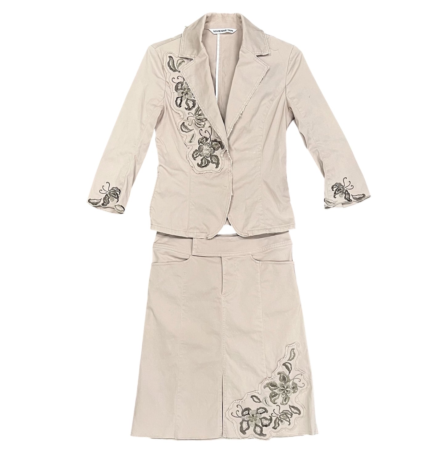2000s Vivienne Tam floral set