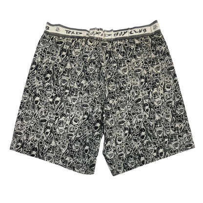 1980s Life's A Beach Surf Gear skull shorts