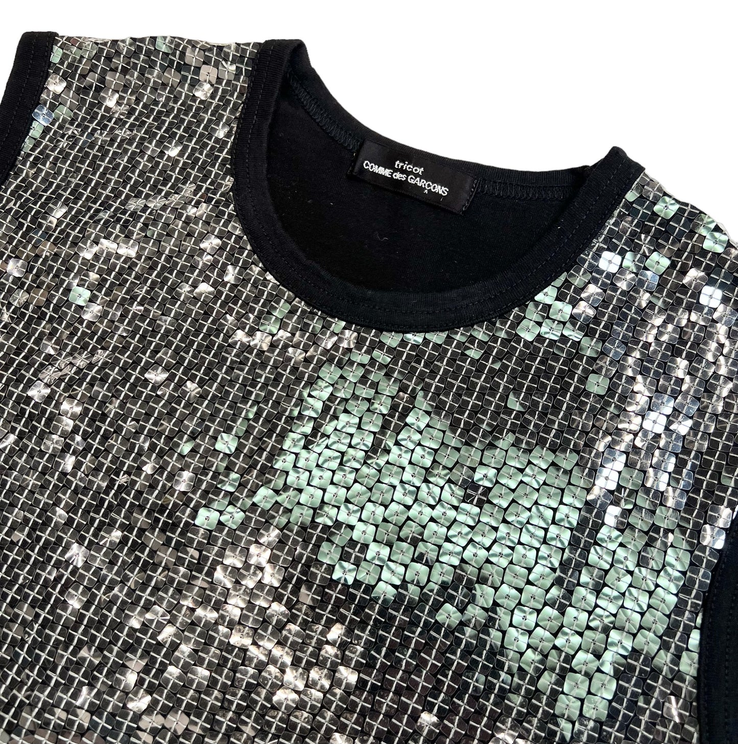 2004 Tricot COMME des GARÇONS sequin tank top