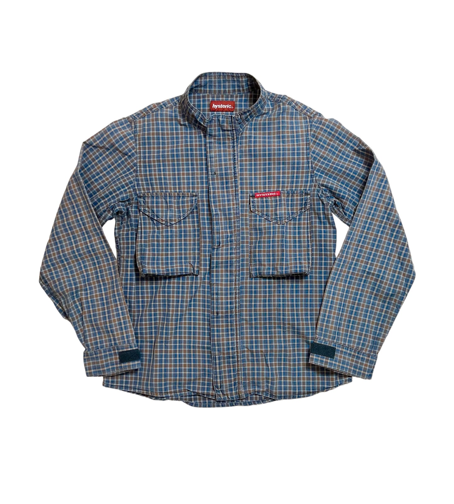 2000s Hysteric Glamor military style plaid jacket