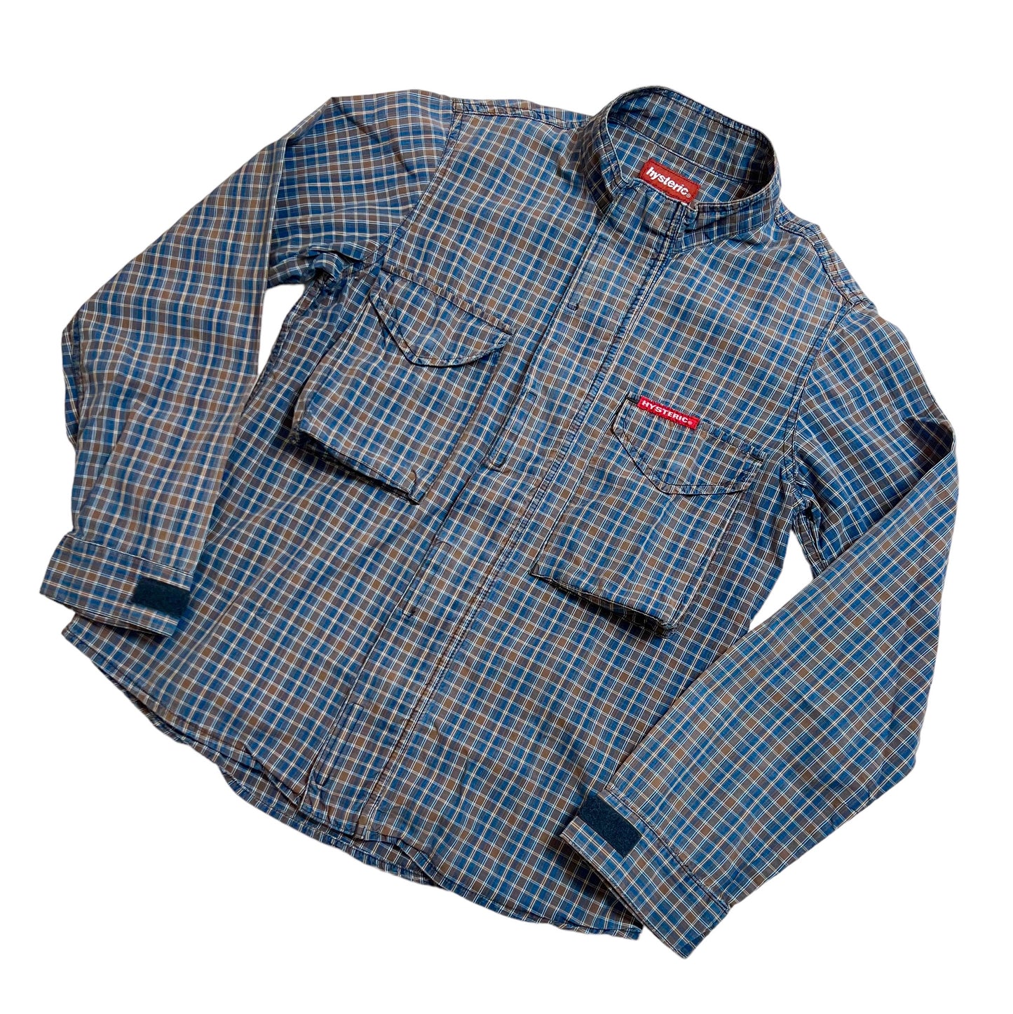 2000s Hysteric Glamor military style plaid jacket