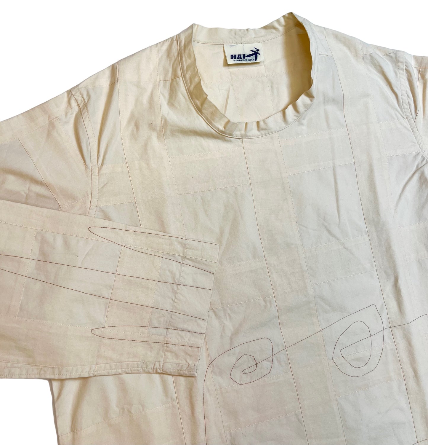 Vintage Hai Sporting Gear Issey Miyake muslin shirt/skirt set
