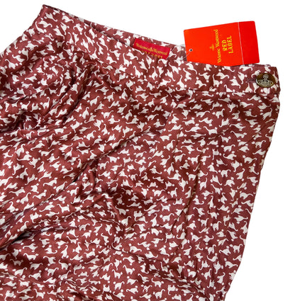 Deadstock Vivienne Westwood Red Label asymmetrical cat skirt