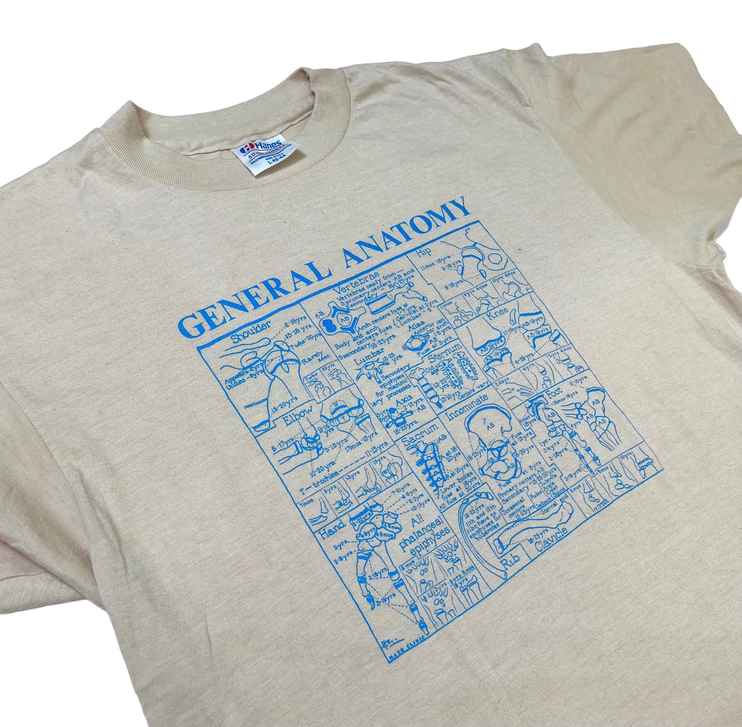 1980s General Anatomy Hanes t-shirt