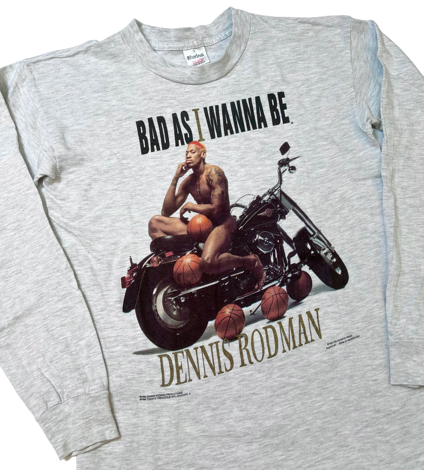 1996 Dennis Rodman "Bad As I Wanna Be" Murina L/S t-shirt