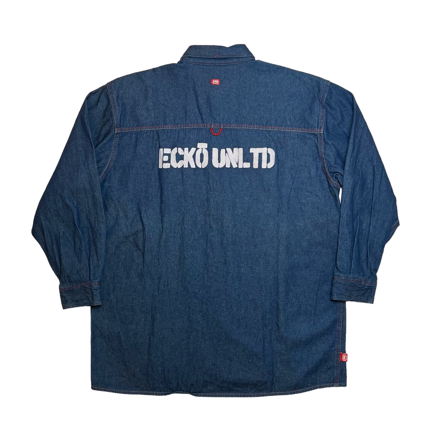 2000s Eckō Unltd. tech denim button up