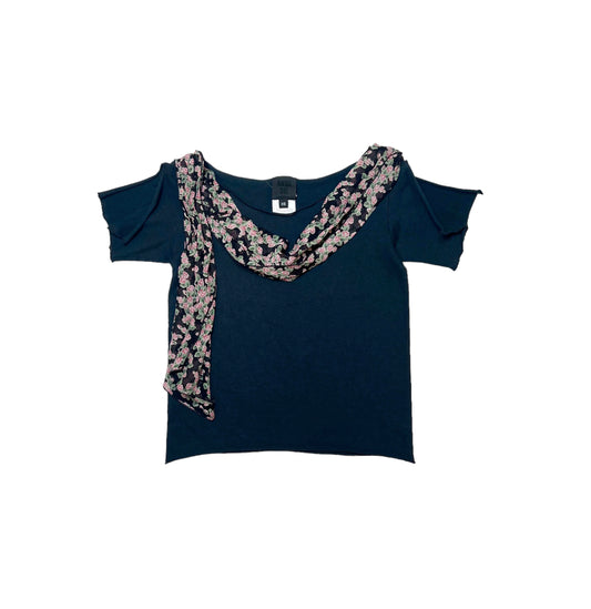 2000s Anna Sui scarf wrap t-shirt