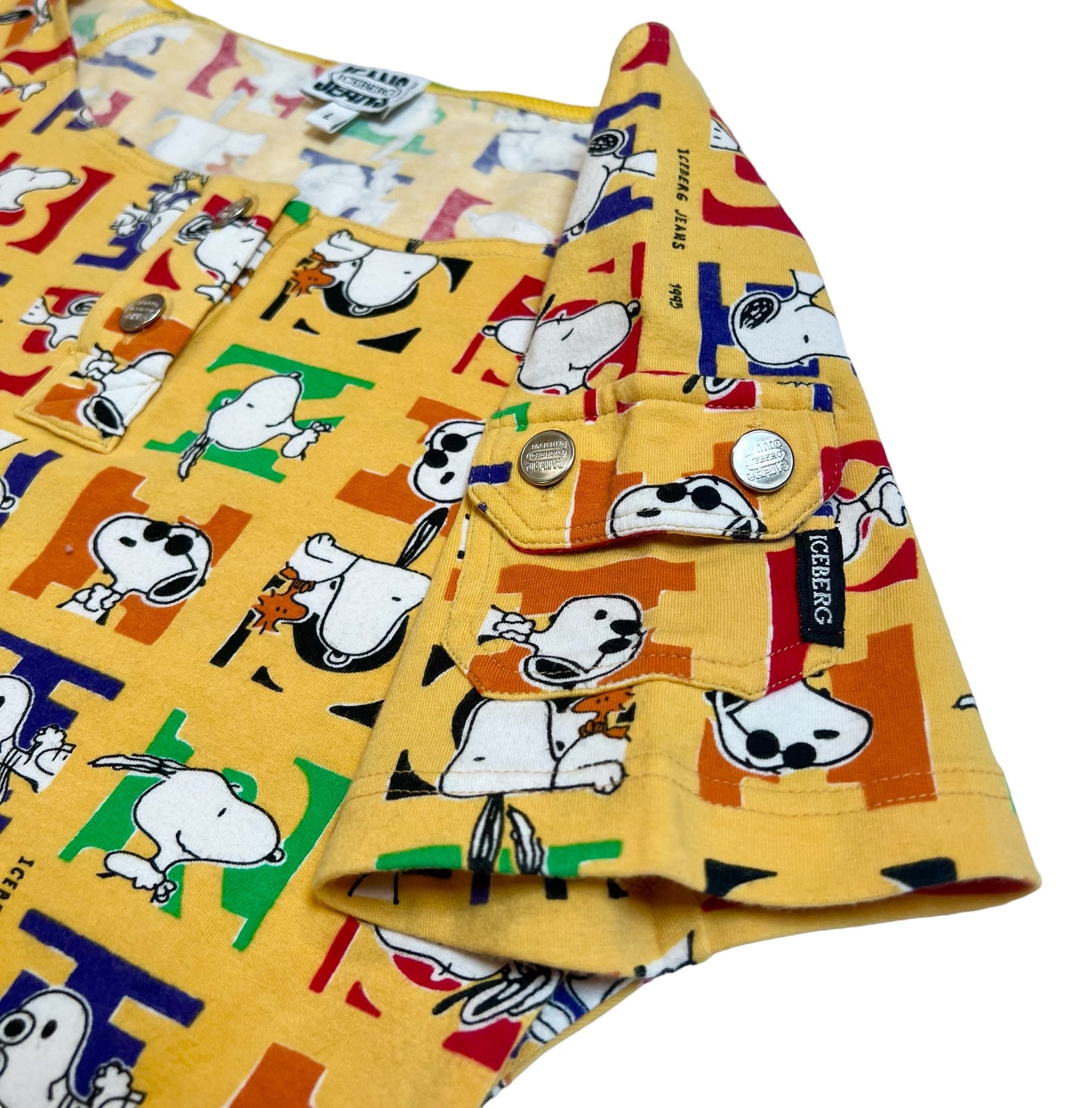 1995 Iceberg Jeans Snoopy body suit / pant set