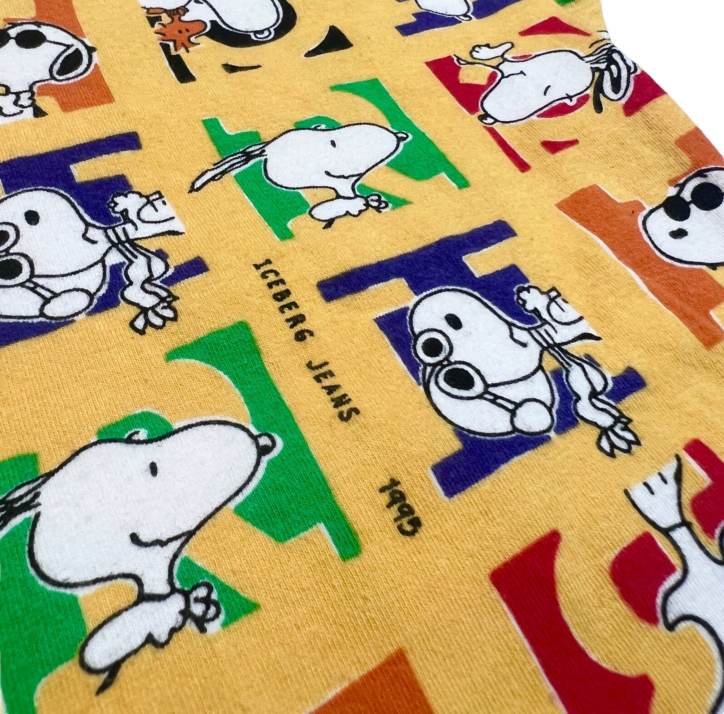1995 Iceberg Jeans Snoopy body suit / pant set