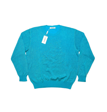 Deadstock 1990s Iceberg "Felix" iridescent crewneck sweater