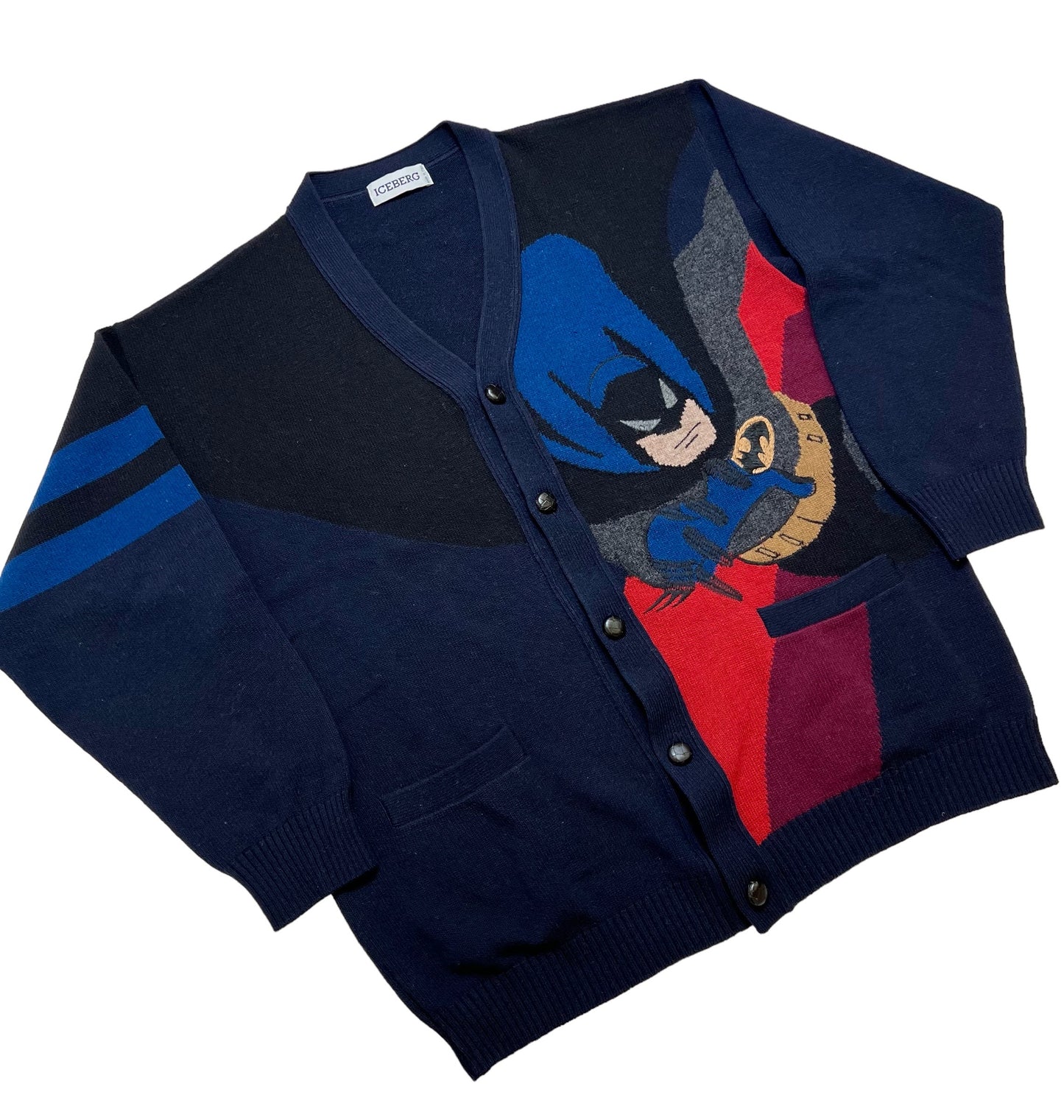 1994 Iceberg Batman cardigan sweater