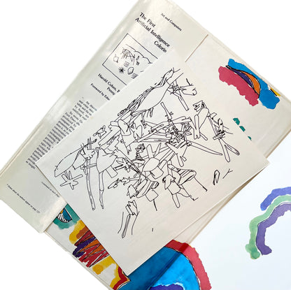 1983 The First Artificial Intelligence Coloring Book 1st Edition